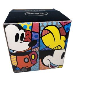 2010 Open Boxed Enesco Disney Britto Tinker Bell Glass Votive Candle Holder
